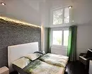 Pripravimo oblikovanje spalnic s stropom raztezanja: nasveti in 50 primerov 8872_37