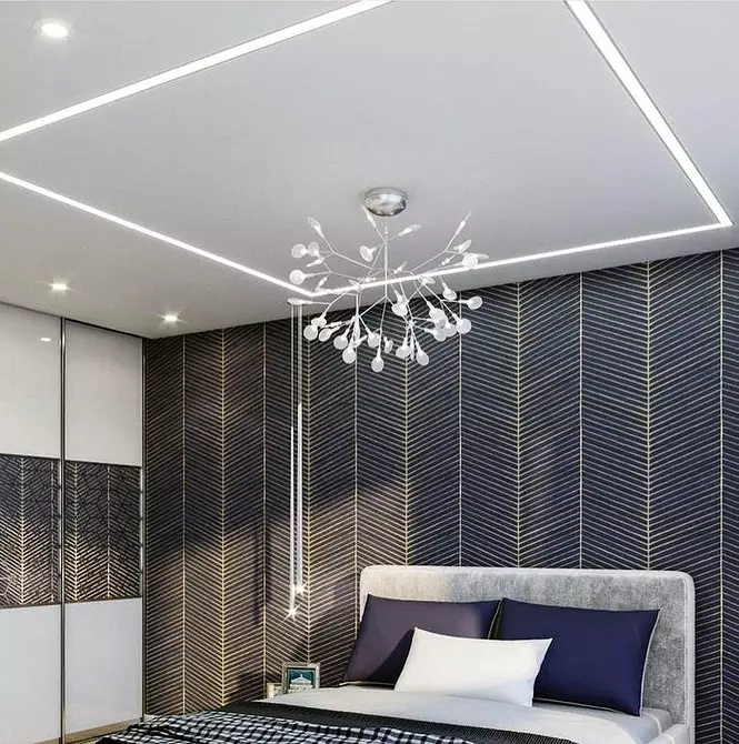 ストレッチ天井で寝室のデザインを引き上げる：ヒントと50の例 8872_78