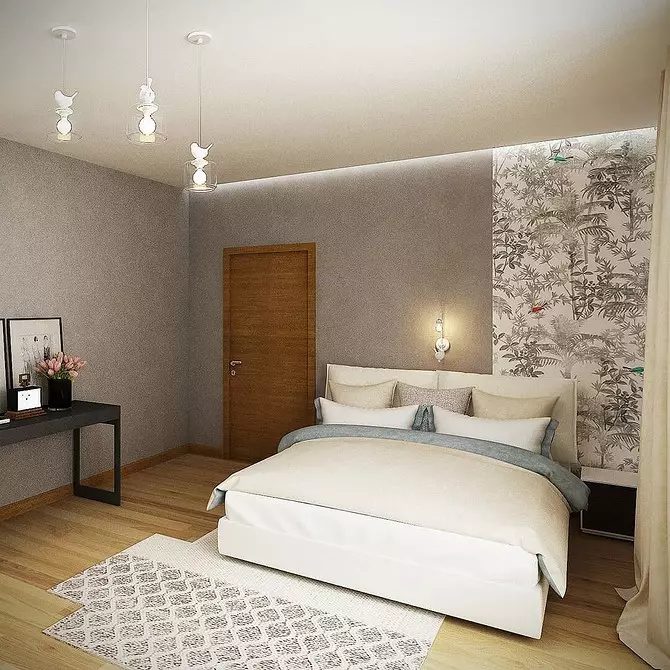 Disegniamo il design della camera da letto con soffitti elasticizzati: consigli e 50 esempi 8872_79