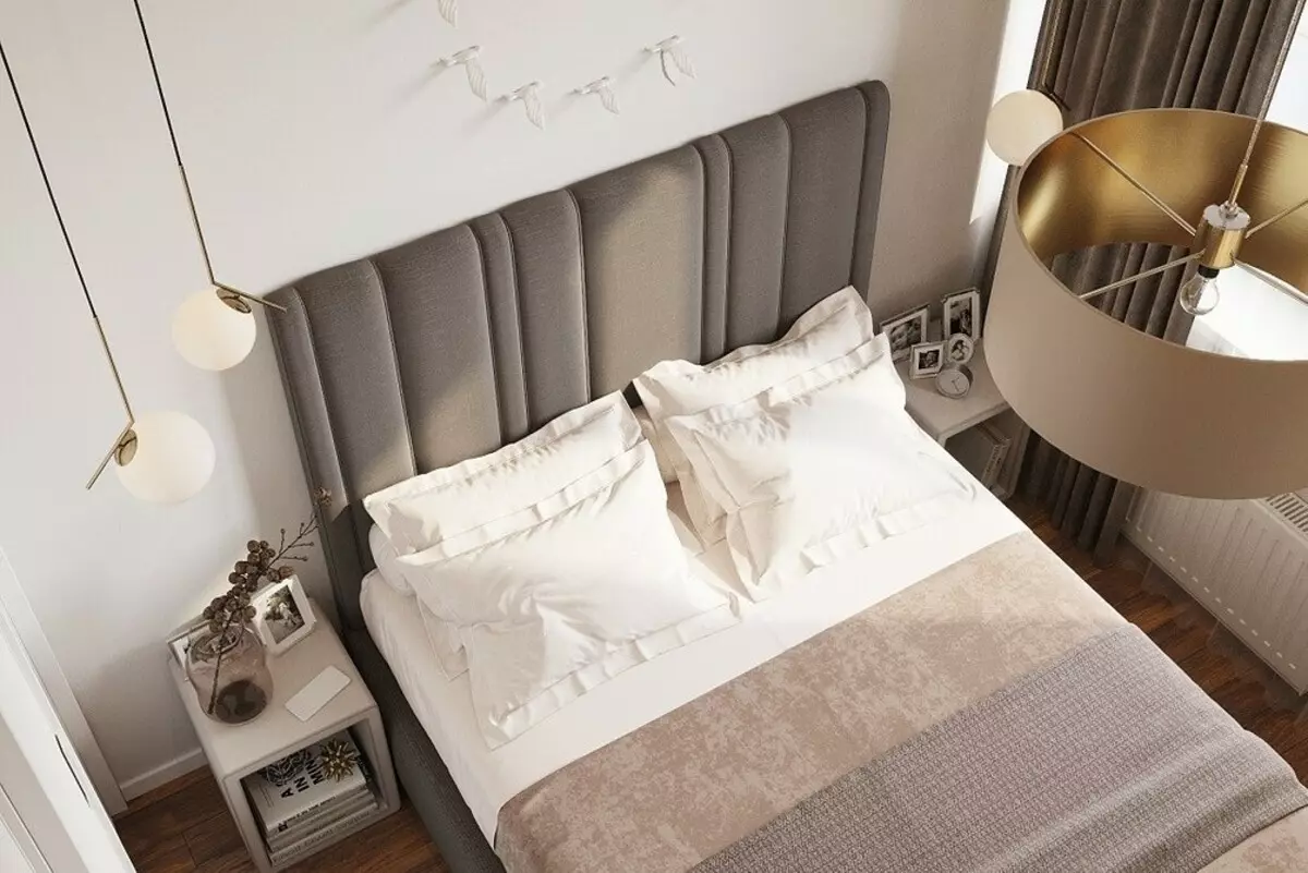 Camera da letto ottica in beige: 5 tecniche stilistiche e 70+ photoy 8884_15