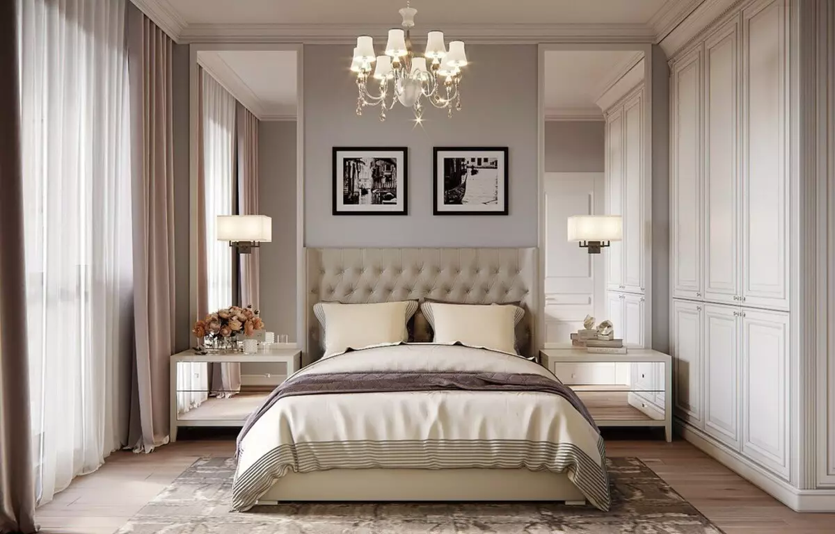 Camera da letto ottica in beige: 5 tecniche stilistiche e 70+ photoy 8884_17