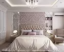 Оптичка спална соба во беж: 5 стилски техники и 70+ фотовите 8884_24