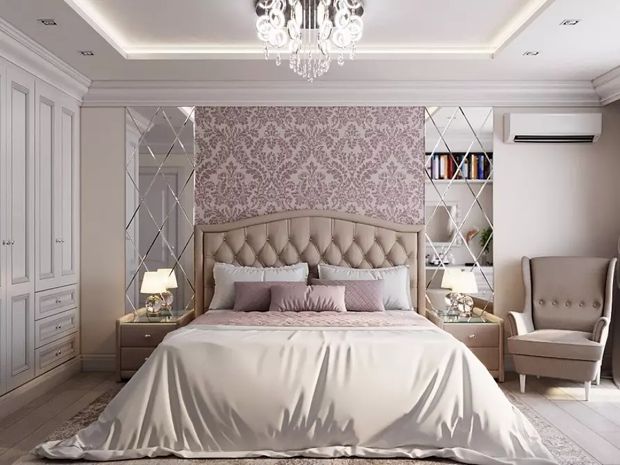 Camera da letto ottica in beige: 5 tecniche stilistiche e 70+ photoy 8884_33