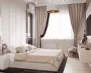 Оптичка спална соба во беж: 5 стилски техники и 70+ фотовите 8884_42