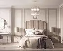 Оптичка спална соба во беж: 5 стилски техники и 70+ фотовите 8884_6