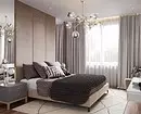 Оптичка спална соба во беж: 5 стилски техники и 70+ фотовите 8884_83