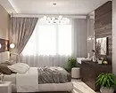 Оптичка спална соба во беж: 5 стилски техники и 70+ фотовите 8884_88