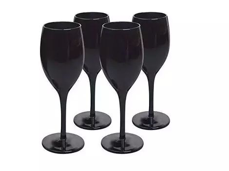 ग्लास ग्लास मध्यरात्री वाइन काळा