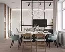 Ako správne kombinovať interiér kuchyne, jedáleň a obývacia izba: Tipy a vizuálne príklady 8910_112