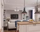 Como combinar corretamente o interior da cozinha, sala de jantar e sala de estar: dicas e exemplos visuais 8910_118