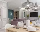 Ako správne kombinovať interiér kuchyne, jedáleň a obývacia izba: Tipy a vizuálne príklady 8910_138