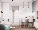 Ako správne kombinovať interiér kuchyne, jedáleň a obývacia izba: Tipy a vizuálne príklady 8910_154