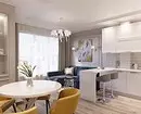 Ako správne kombinovať interiér kuchyne, jedáleň a obývacia izba: Tipy a vizuálne príklady 8910_90
