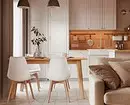 Cum să combinați corect interiorul bucătăriei, sala de mese și living: sfaturi și exemple vizuale 8910_96
