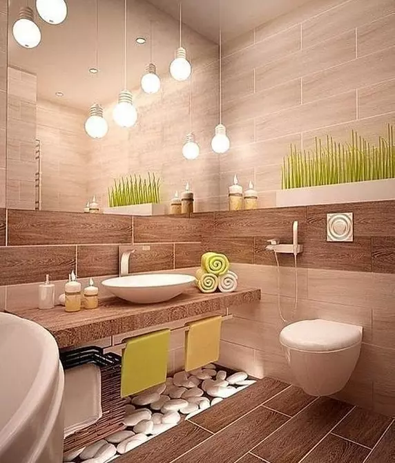 Dibuixem el disseny del bany combinat amb una superfície de 4 metres quadrats. M: consells útils i 50 exemples 8912_103