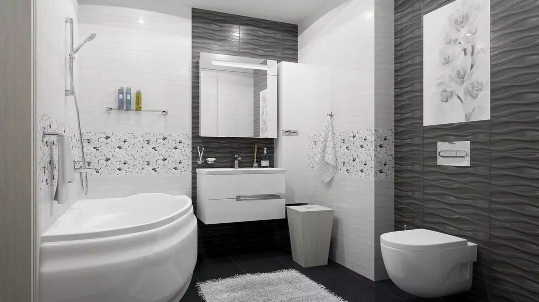 Dibuixem el disseny del bany combinat amb una superfície de 4 metres quadrats. M: consells útils i 50 exemples 8912_17