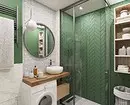 Izrazimo obliko kombinirane kopalnice s površino 4 kvadratnih metrov. M: Koristni nasveti in 50 primerov 8912_18