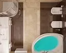 Dibuixem el disseny del bany combinat amb una superfície de 4 metres quadrats. M: consells útils i 50 exemples 8912_3