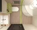Dibuixem el disseny del bany combinat amb una superfície de 4 metres quadrats. M: consells útils i 50 exemples 8912_5