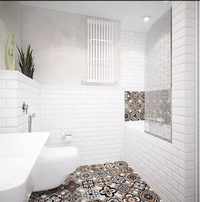 Dibuixem el disseny del bany combinat amb una superfície de 4 metres quadrats. M: consells útils i 50 exemples 8912_82