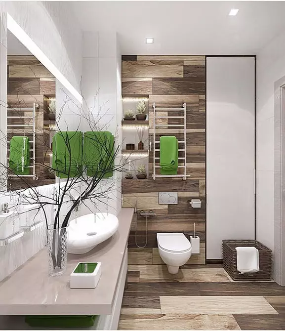 We draw out the design of the combined bathroom with an area of ​​4 square meters. M: Useful tips and 50 examples 8912_85