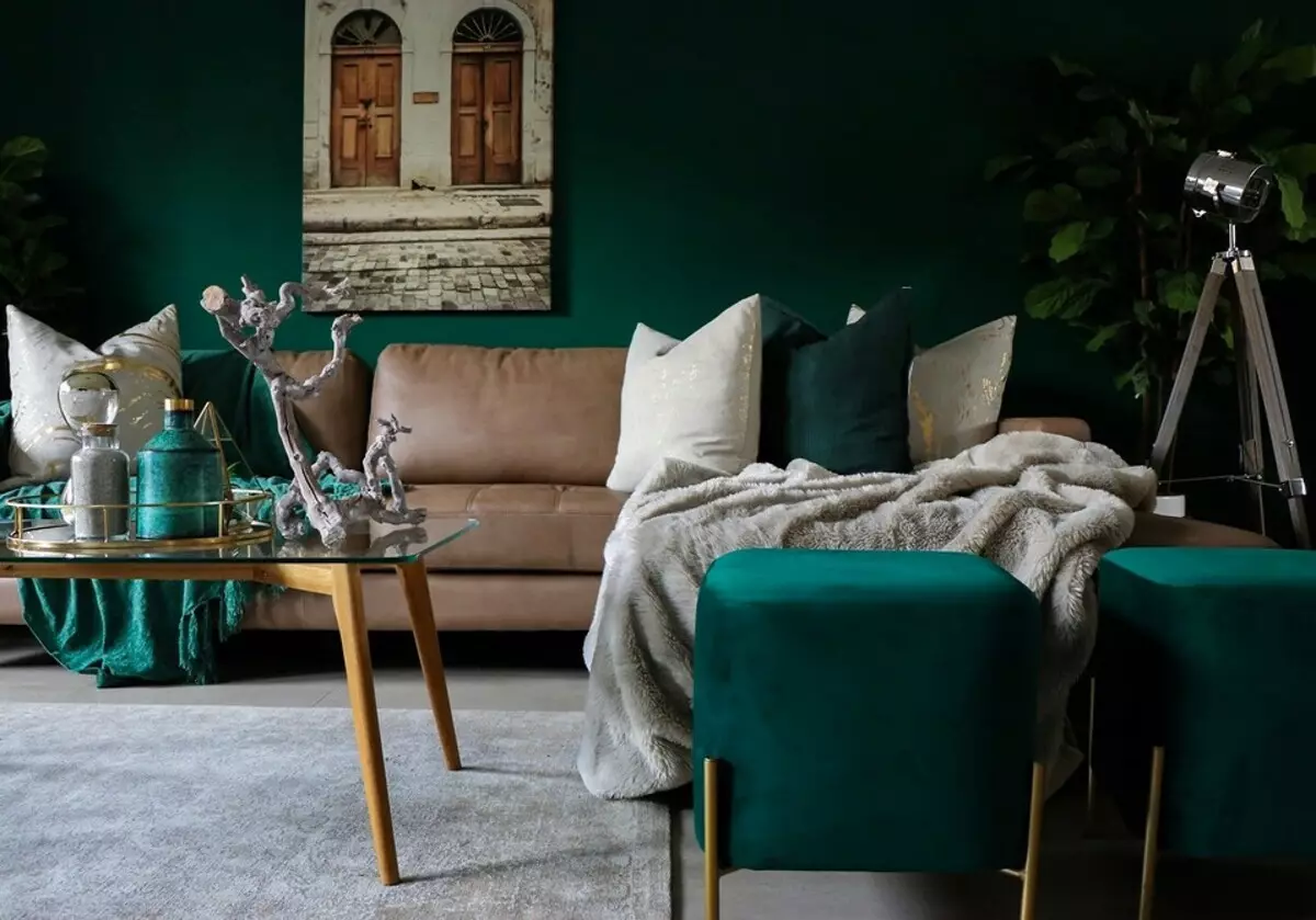 Hvordan sette møbler i stuen: En enkel instruksjon og 70+ foto 8916_153
