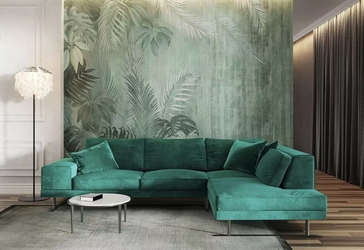 Sidee iyo waxa isku daraya Turquoise Sofa gudaha gudaha 8941_11