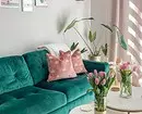 Sidee iyo waxa isku daraya Turquoise Sofa gudaha gudaha 8941_4