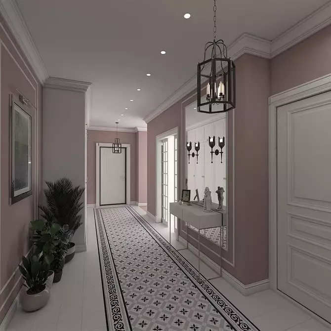 Korridor versiering met dekoratiewe klip: idees en 60 + pragtige voorbeelde 8945_101