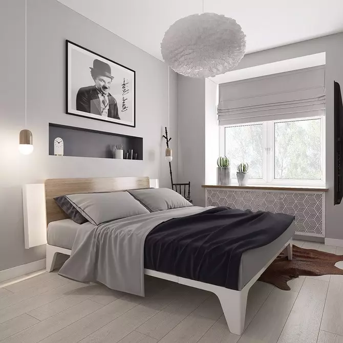 We draw up the interior of the bedroom with an area of ​​15 square meters. M. 8948_11