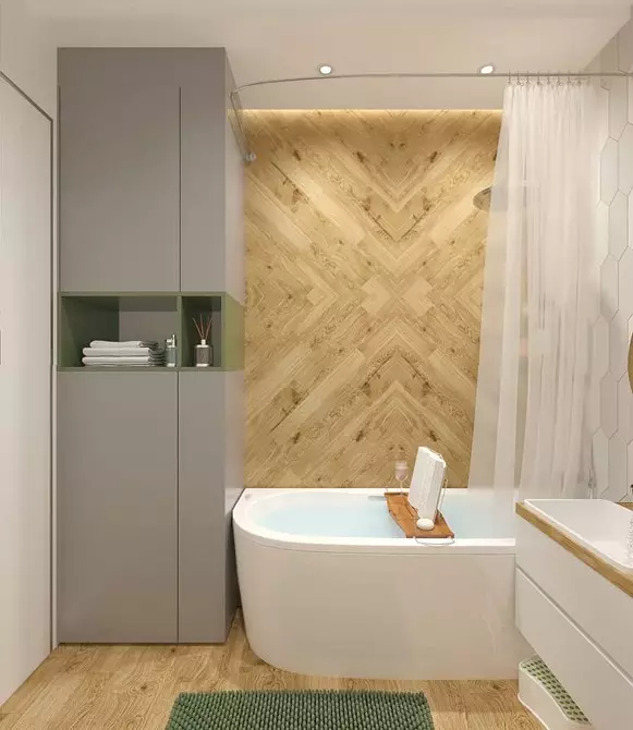 Strek plafon in die badkamer: Voor- en nadele 8954_27