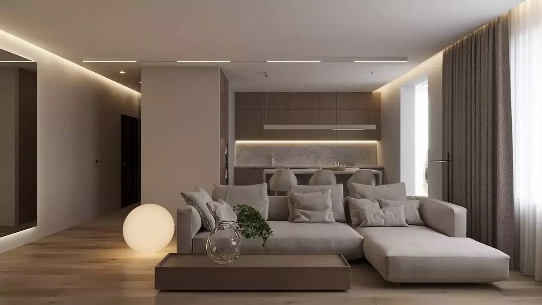 Sofa Beige di interior: Cara Memilih dan Mengalahkan 8965_16