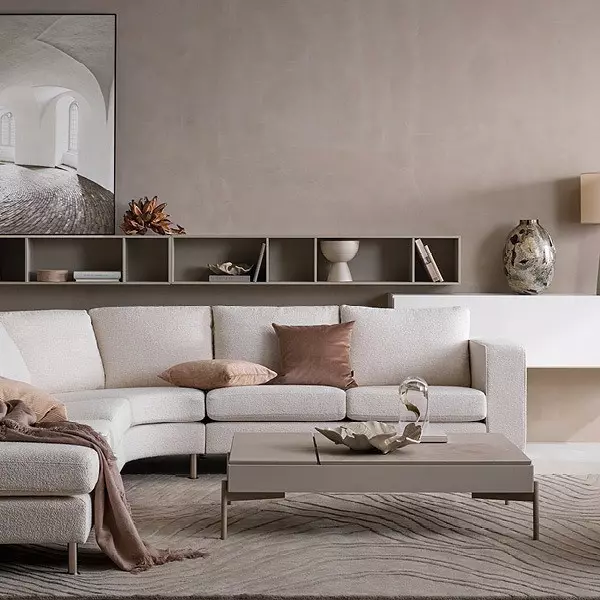 Beige sofa i interiøret: hvordan å velge og slå 8965_26