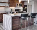 طراحی آشپزخانه بدون کابینت بالا: جوانب مثبت، منفی و 45 عکس برای الهام 8978_41