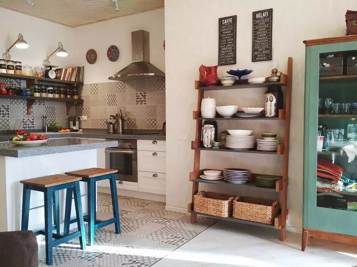 Kitchen Design Without Top Cabinets: Pros, Cons at 45 mga larawan para sa Inspiration 8978_62
