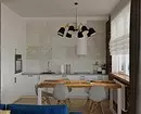 طراحی آشپزخانه بدون کابینت بالا: جوانب مثبت، منفی و 45 عکس برای الهام 8978_67