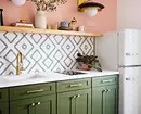 Reka bentuk dapur tanpa kabinet teratas: kebaikan, keburukan dan 45 foto untuk inspirasi 8978_86