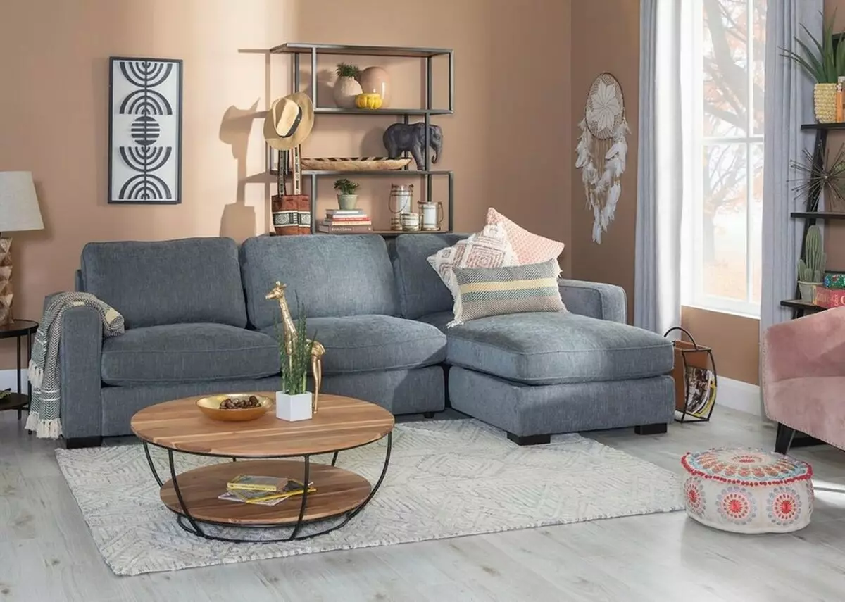 Nunca deixe a forma: sofá cinzento no interior 8983_56