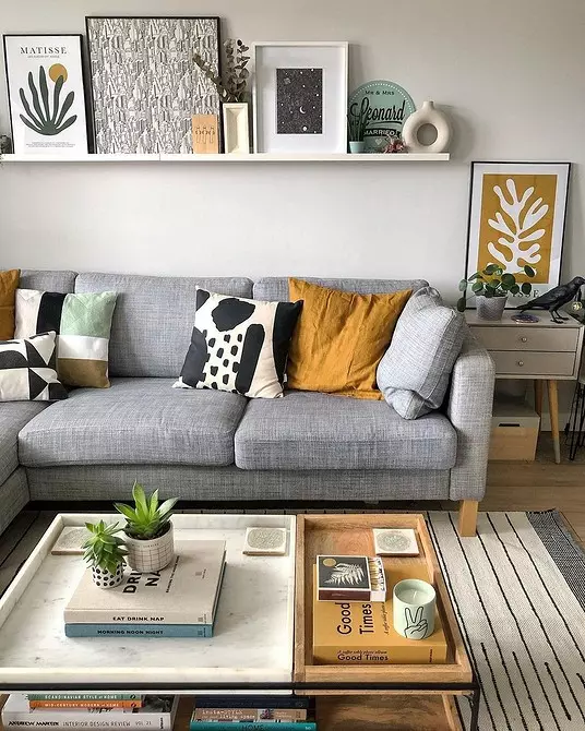 Nunca deixe a forma: sofá cinzento no interior 8983_70