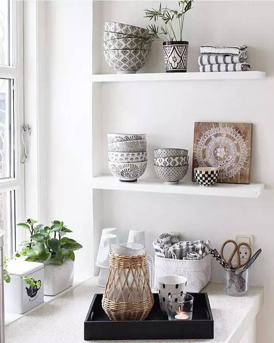 13 praktiske måder at dekorere køkkenets vægge 8987_55