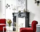 Interior da sala de estar con cheminea: consellos sobre elixir e deseñar 8994_60