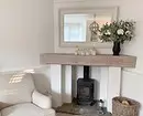 Interior da sala de estar con cheminea: consellos sobre elixir e deseñar 8994_87