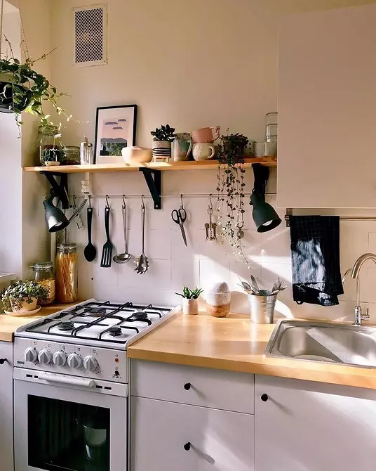 Kaip išleisti virtuvės interjerą į kotedžą: stilistiniai sprendimai ir 45+ Photoy 9012_100