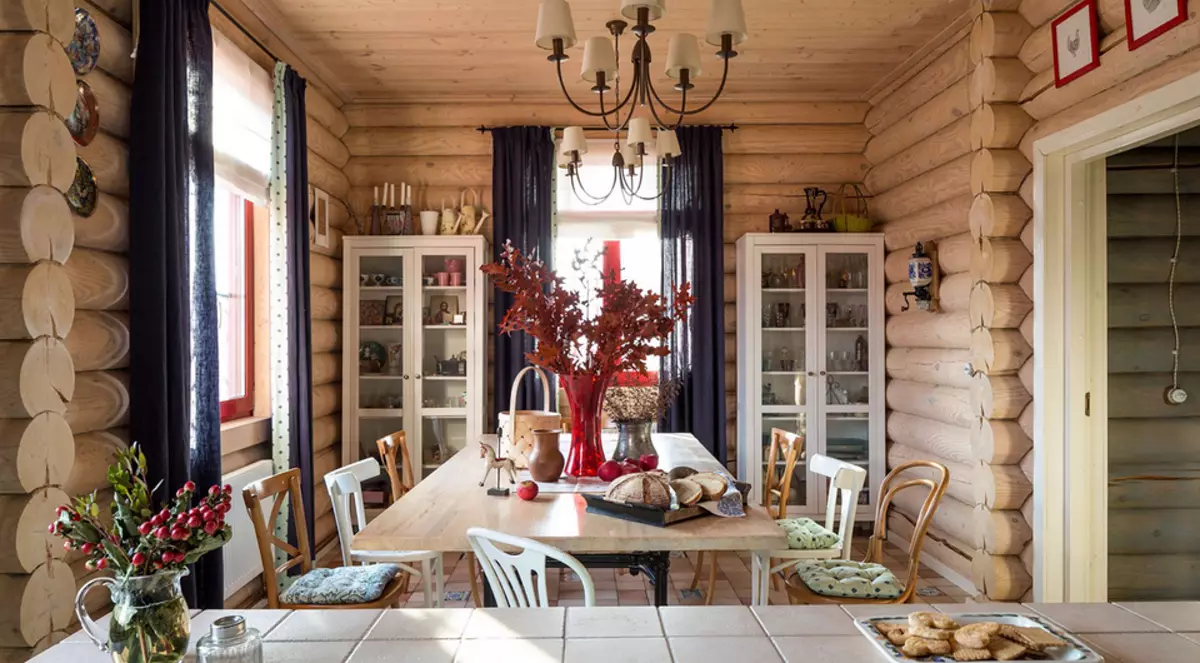 Como emitir um interior de cozinha na casa de campo: Soluções estilísticas e 45 + Photoy