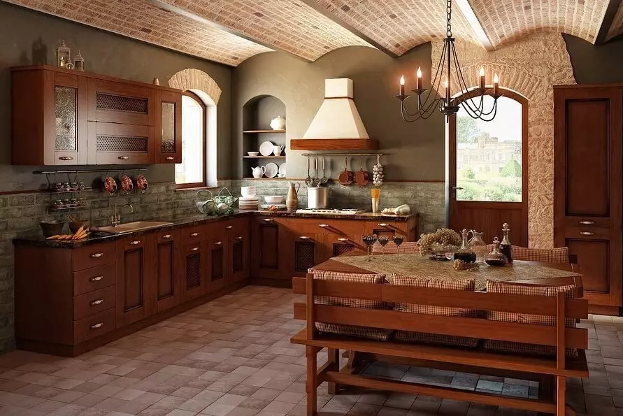 So stellen Sie ein Kücheninnenraum in der Hütte aus: stilistische Lösungen und 45+ phopoy 9012_24