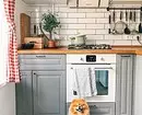 Como emitir um interior de cozinha na casa de campo: Soluções estilísticas e 45 + Photoy 9012_92