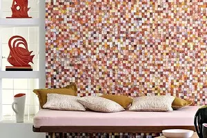 Wallpaper alami: Tips babagan milih, nempel lan Care 9015_1