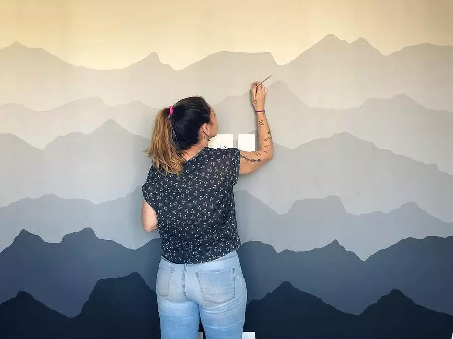 8 ایده های خلاقانه از دیوارهای نقاشی که می توانند توسط آن تجسم شوند 9019_86