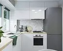 Escolla un auricular para unha pequena cociña: consellos e 40 exemplos elegantes 9041_68