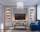 Clássico moderno no interior da sala de estar: dicas para a criação e 45 exemplos inspiradores 9057_43